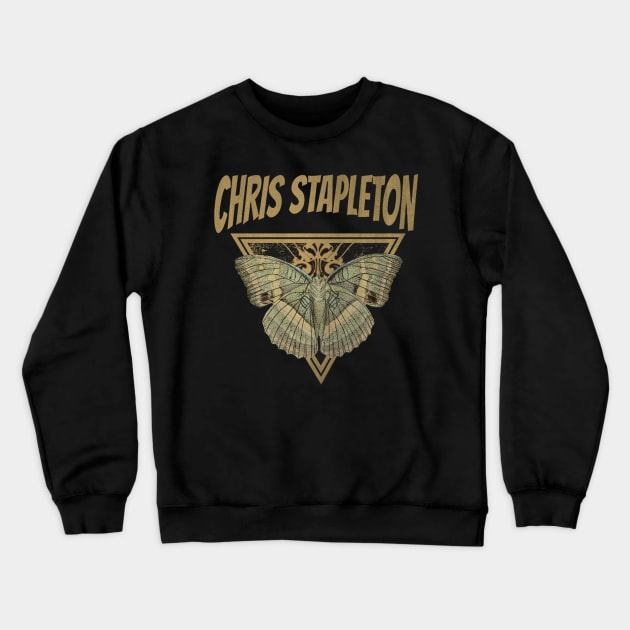 Chris Stapleton // Fly Away Butterfly Crewneck Sweatshirt by CitrusSizzle